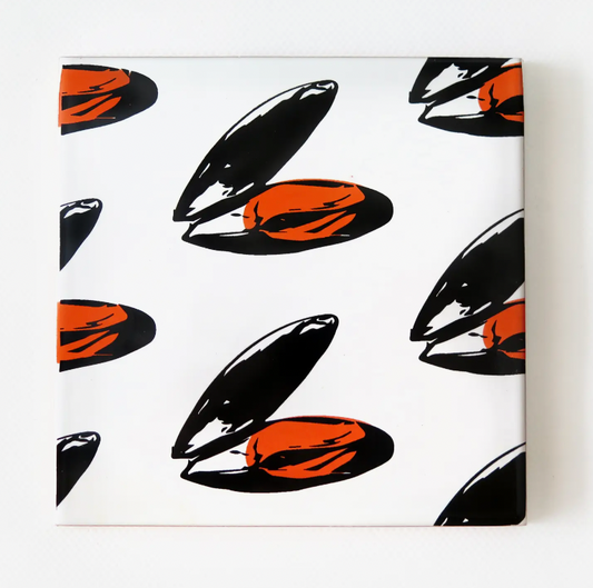 Mussels Ceramic Trivet