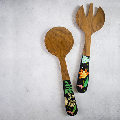 Teak Serving Set