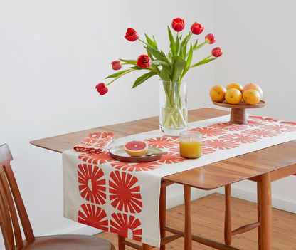 Fall Sunshine Persimmon Table Runner