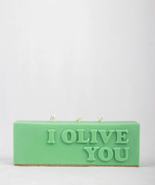 I Olive You Candle