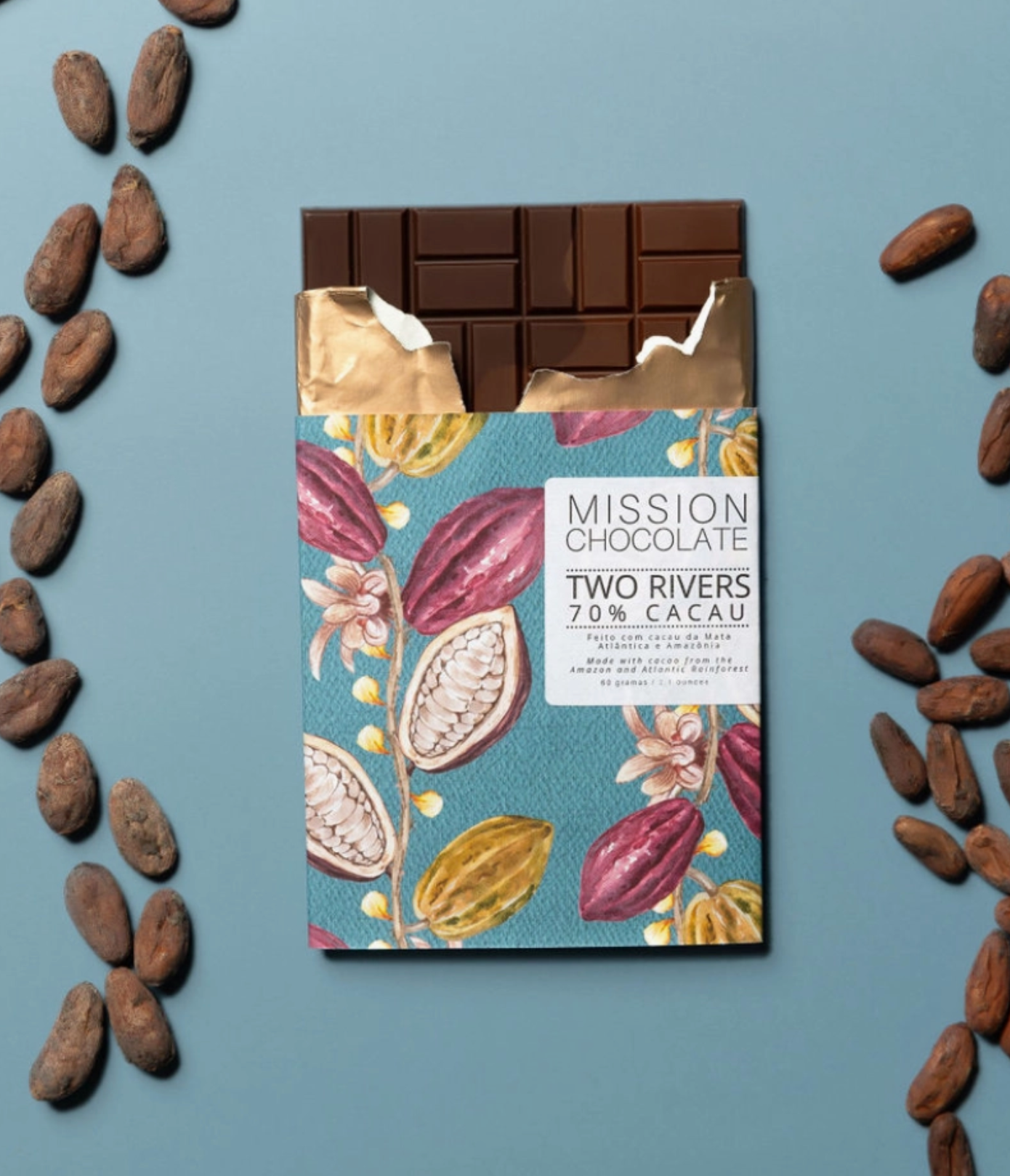 Two Rivers 70% Cacao Chocolate Bar