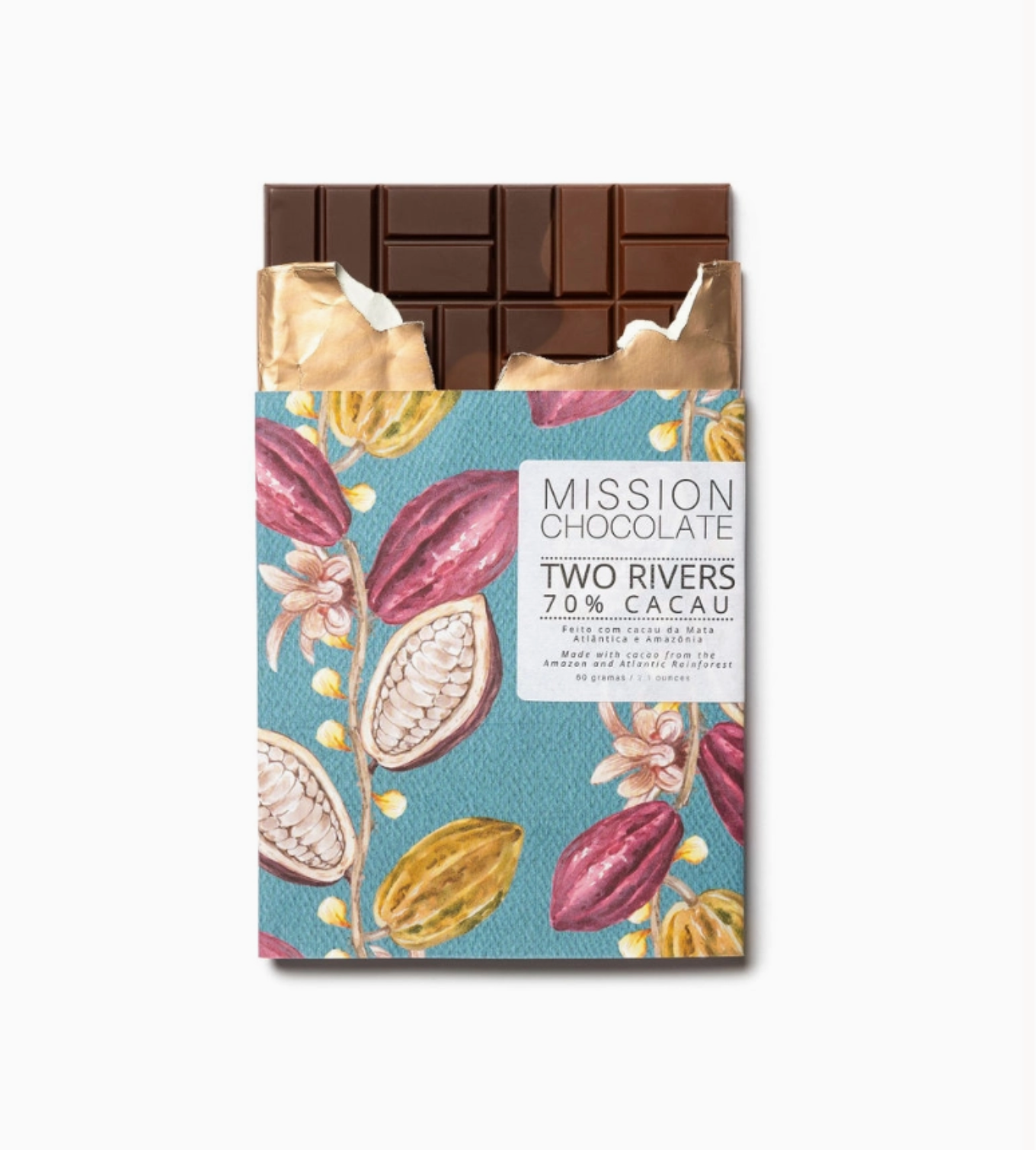 Two Rivers 70% Cacao Chocolate Bar