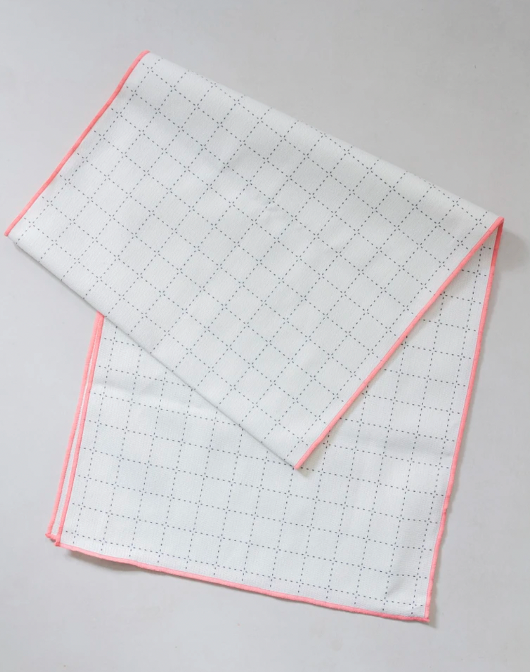 Pink Grid Table Runner