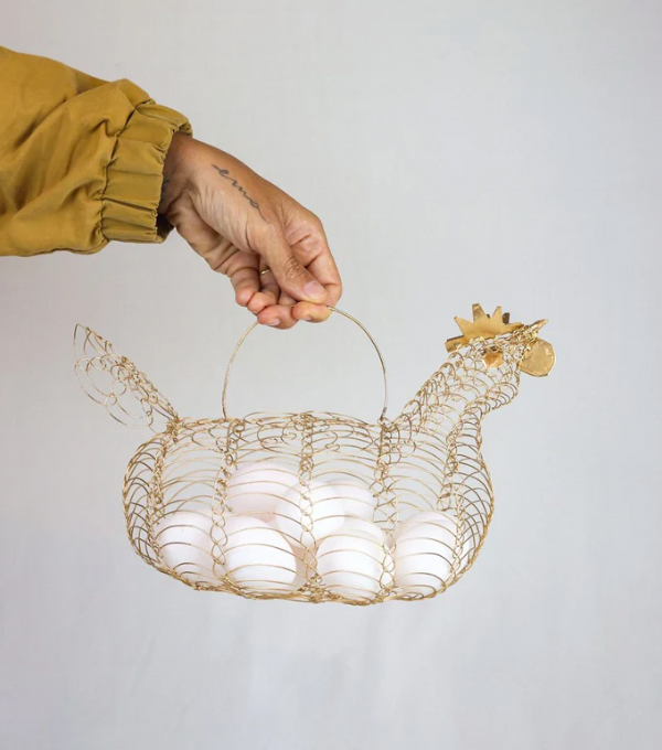 Chicken Wire Egg Basket